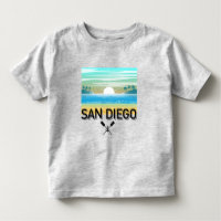 San Diego Design - Pequeño camiseta fina de Jersey