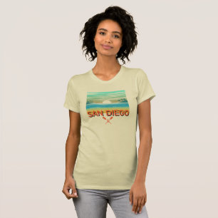 San Diego Diseño - Camiseta ajustada para mujer Be