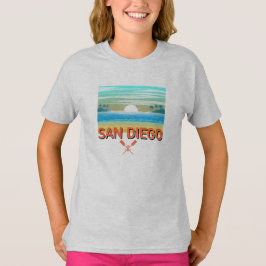 San Diego Diseño - Camiseta básica para niñas