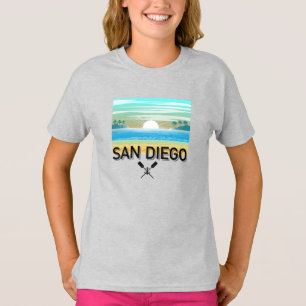 San Diego Diseño - Camiseta básica para niñas