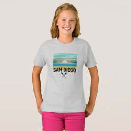 San Diego Diseño - Camiseta básica para niñas