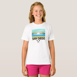 San Diego Diseño - Camiseta básica para niñas