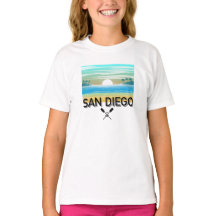 San Diego Diseño - Camiseta básica para niñas