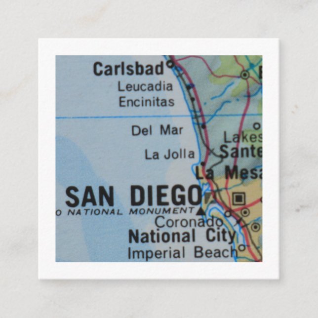 San Diego Hemos mudado nueva tarjeta de dirección (Anverso)