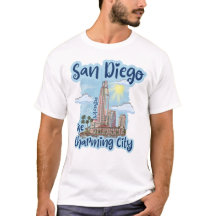 San Diego La Encantadora Camisa De La Ciudad
