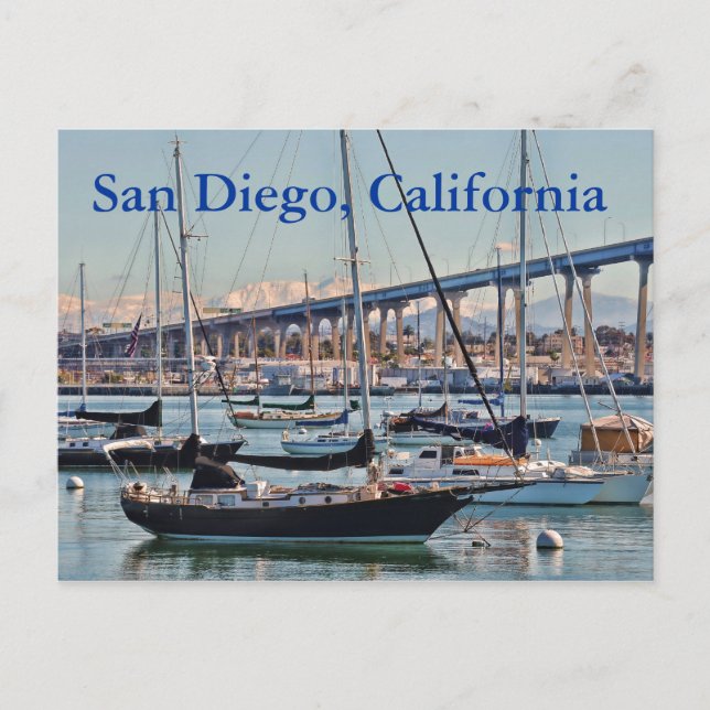San Diego, postal de California (Anverso)