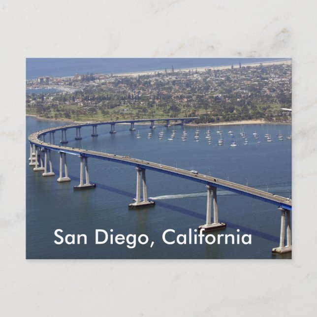 San Diego, postal de California (Anverso)