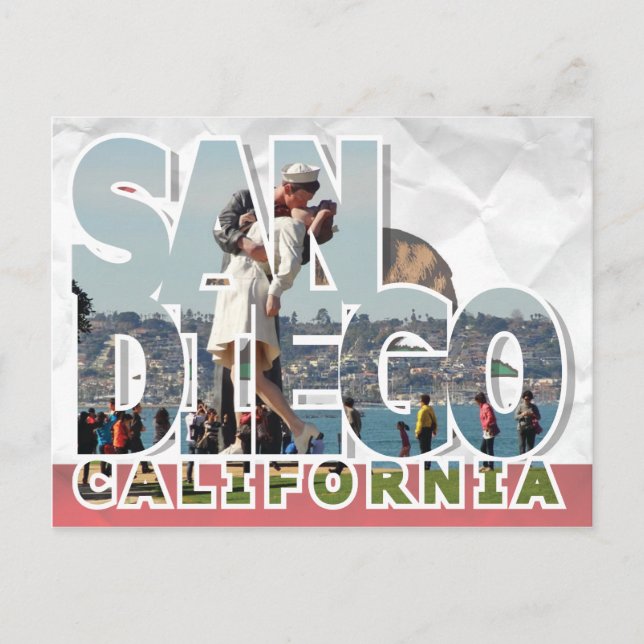 San Diego, postal de California (Anverso)