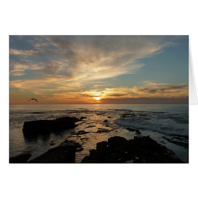 San Diego Sunset I California Seascape (Anverso (Horizontal))