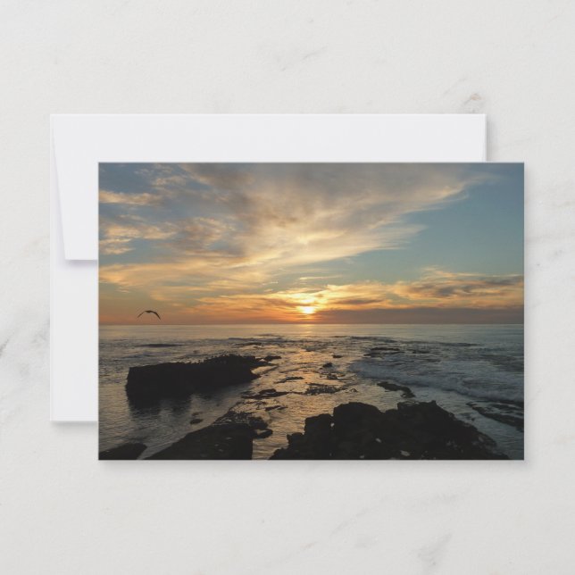 San Diego Sunset I California Seascape (Anverso)