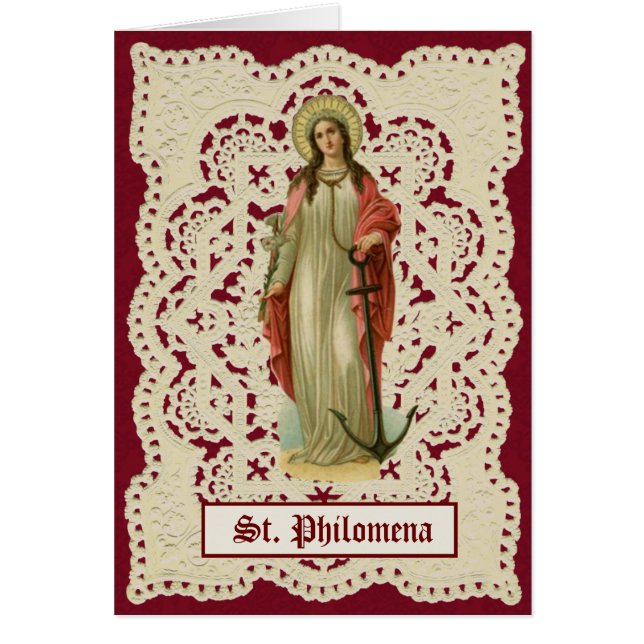 San Filomena Santo Religioso Católico (Frente)