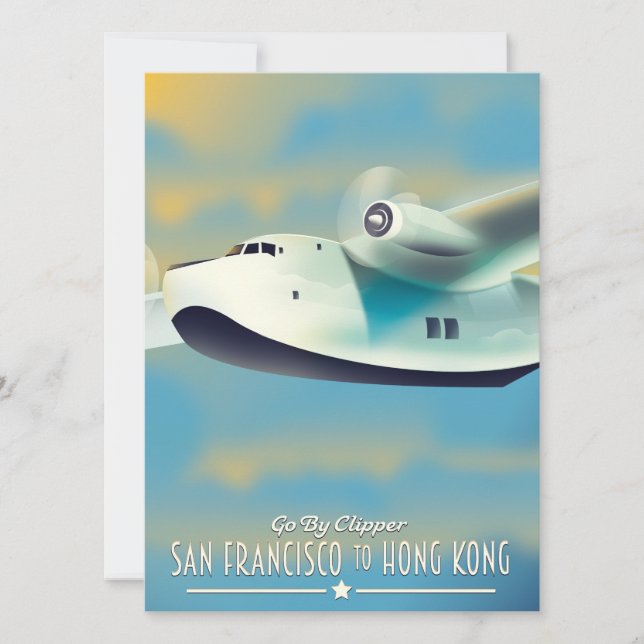 San Francisco a Hong Kong en clipper (Anverso)