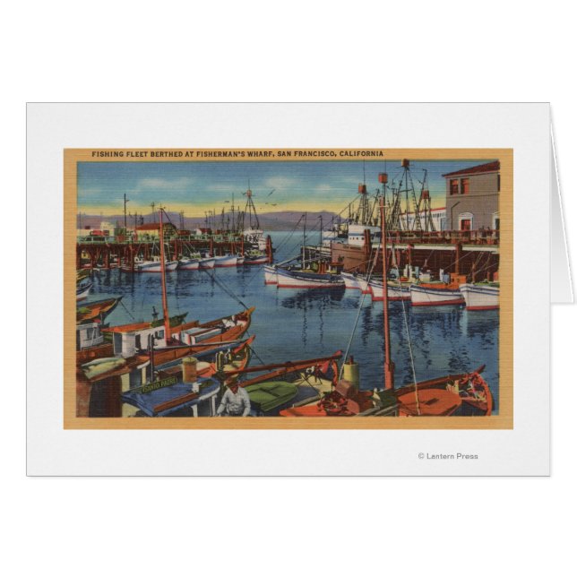 San Francisco, CA Flota Pesquera en Fisherman's (Anverso (Horizontal))
