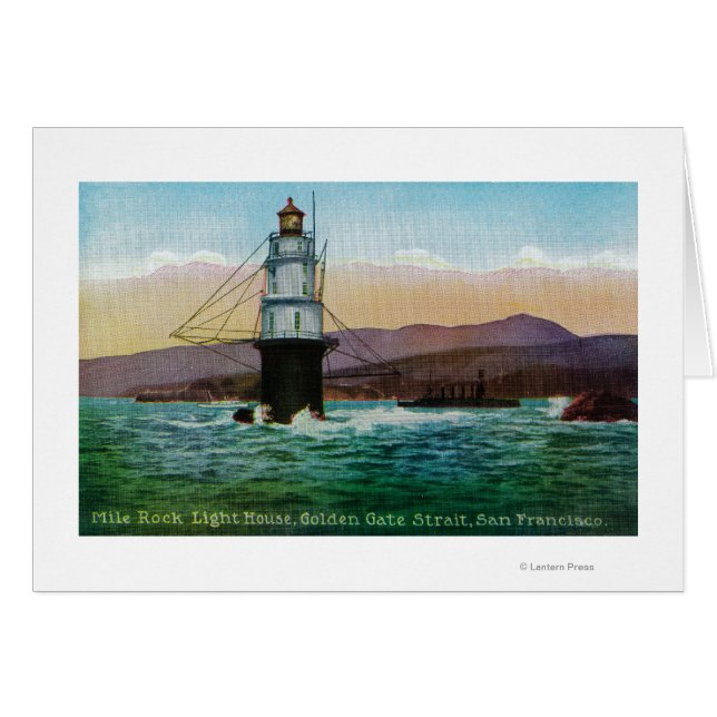 San Francisco, CA Mile Rock Light House (Anverso (Horizontal))