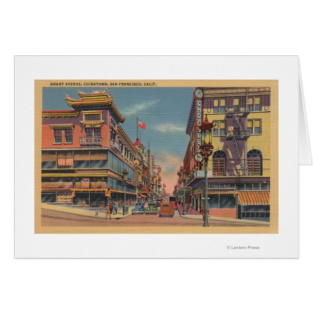San Francisco, CAGrant Avenue en Chinatown (Anverso (Horizontal))