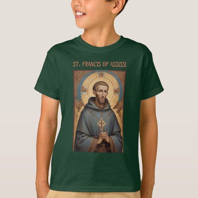 San Francisco de Asís Camiseta Católica (Anverso)