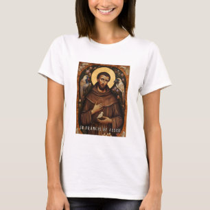 San Francisco de Asís, camiseta católica para muje