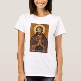 San Francisco de Asís, camiseta católica para muje