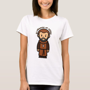 San Francisco de Asís, camiseta católica para muje