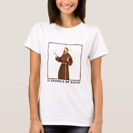San Francisco de Asís, camiseta católica para muje