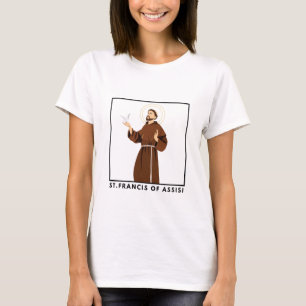 San Francisco de Asís, camiseta católica para muje