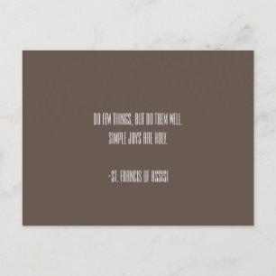 San Francisco de la postal de Asís