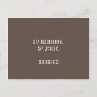 San Francisco de la postal de Asís