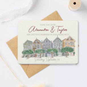 San Francisco Guardar la invitación de fecha