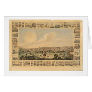 San Francisco, mapa panorámico 1860 (1162A) del CA