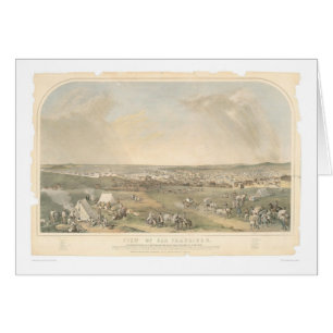 San Francisco, mapa panorámico del CA (1551A)