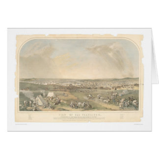 San Francisco, mapa panorámico del CA (1551A)