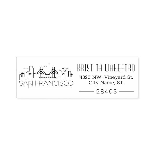 San Francisco | Sello de autoenlace de dirección d (Diseño)