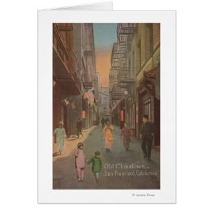 San Francisco, vista aérea de la calle Vieja China