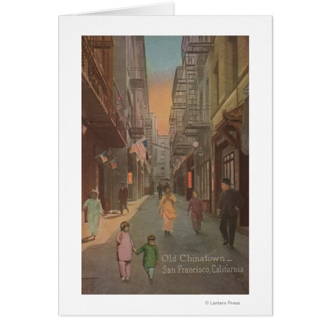 San Francisco, vista aérea de la calle Vieja China (Frente)