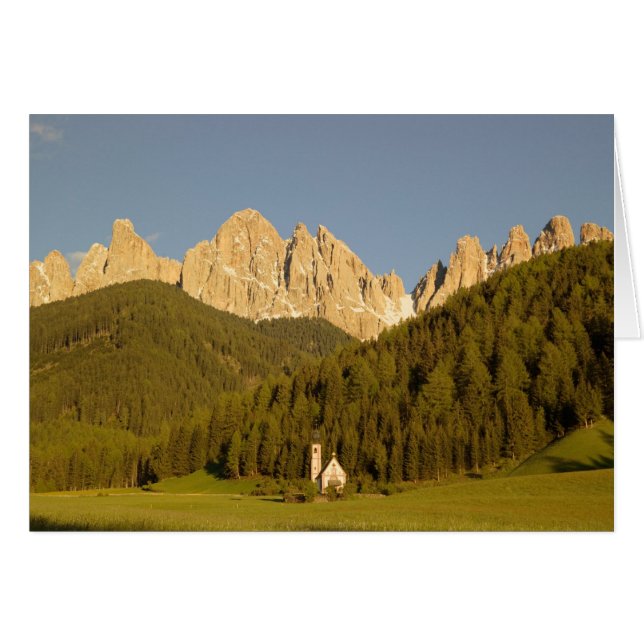San Giovanni, Val di Funes, Dolomitas, Italia (Anverso (Horizontal))