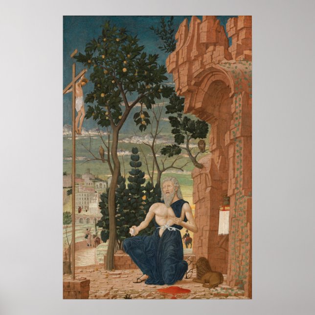 San Jerónimo - Andrea Mantegna Póster de Arte Fino (Frente)