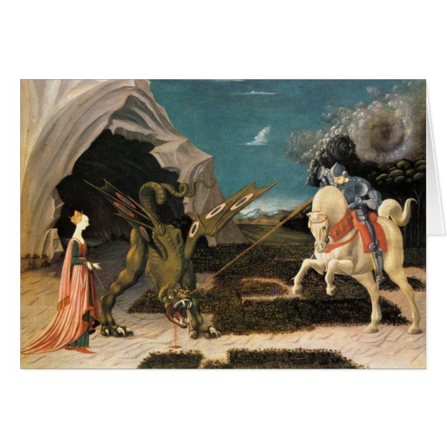 San Jorge, Dragón y Princesa (Anverso (Horizontal))