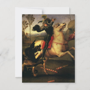 San Jorge luchando contra el dragón por Rafael San