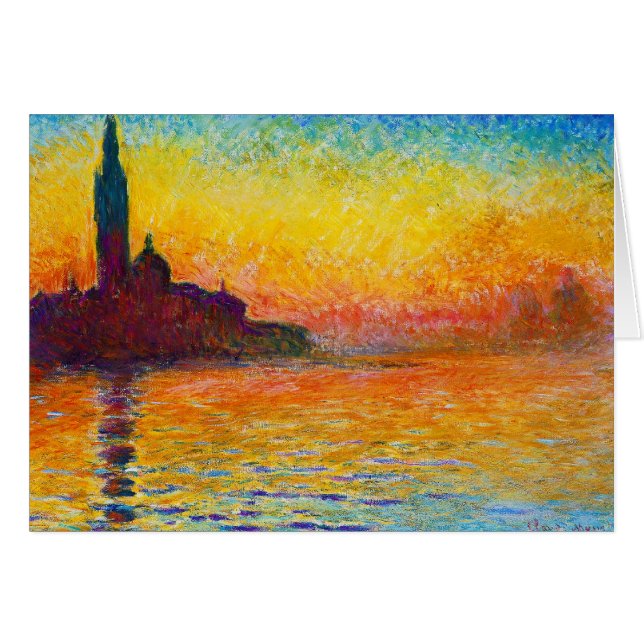 San Jorge Maggiore en la oscuridad Claude Monet (Anverso (Horizontal))