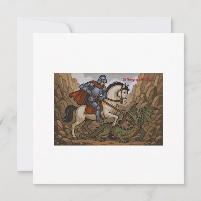 San Jorge mata al Dragón - batalla Lumeçon (Anverso)