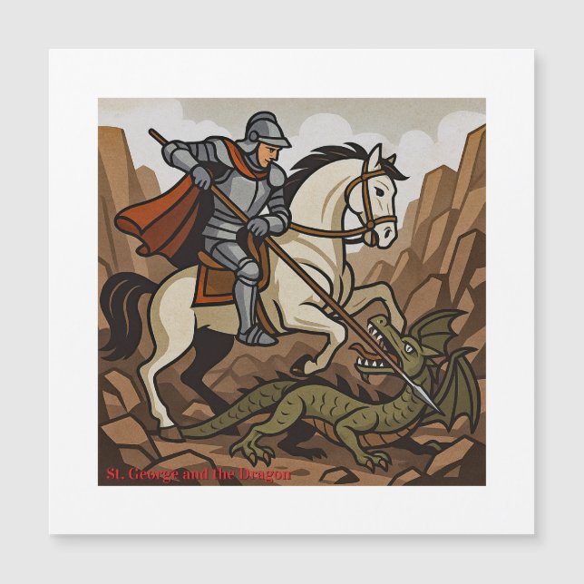 San Jorge mata al Dragón - Doudou, Mons (Anverso)