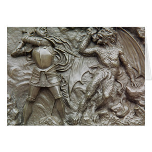 San Jorge que lucha el dragón