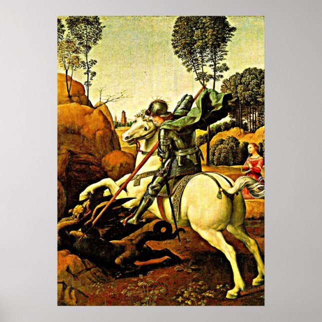 San Jorge y el Dragón, arte refinado (Frente)