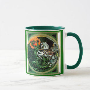 San Jorge y el dragón - taza