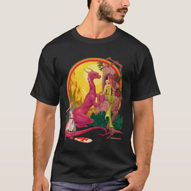 San Jorge y la camiseta de la oscuridad del dragón (Anverso)