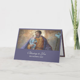 San José Día de los Padres Jesús Tarjeta religiosa