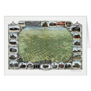 San Jose, mapa panorámico de CA - 1901