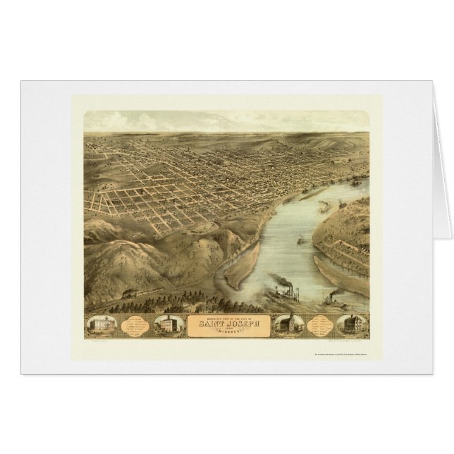 San José, mapa panorámico del MES - 1868 (Anverso (Horizontal))