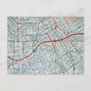 SAN JOSE, tarjeta postal de mapa de cosecha de CA