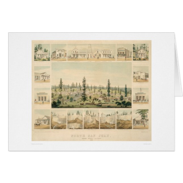 San Juan del norte, mapa panorámico 1858 (1567A) (Anverso (Horizontal))